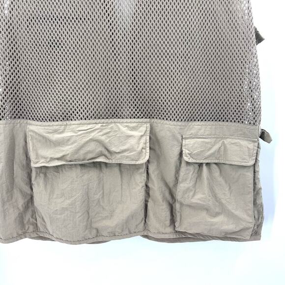 Weekender Traveler Adventure Series Outdoors Fishing Vest Beige Mesh Mens Large - Picture 5 of 8